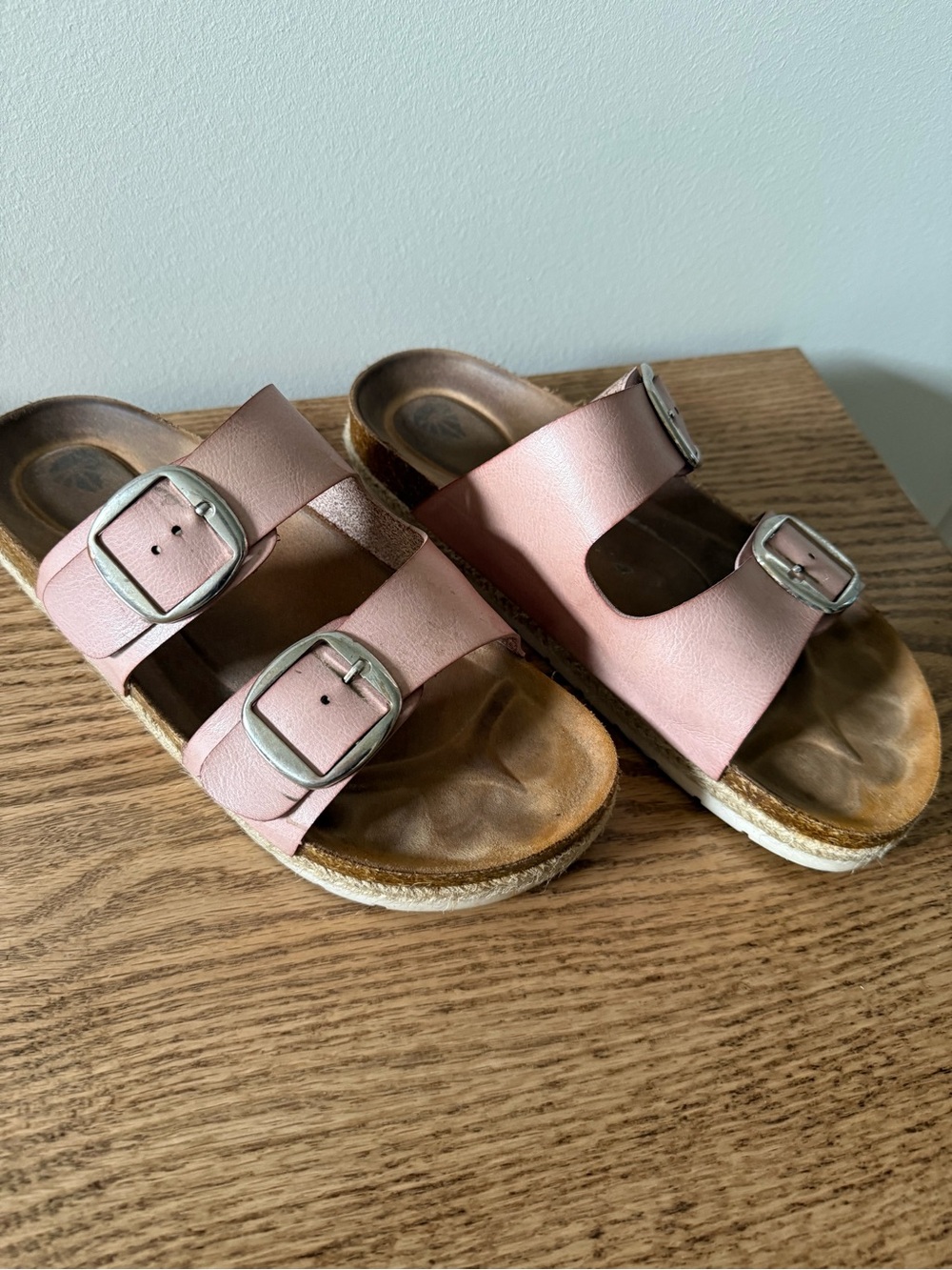 Pink Double-Buckle Sandals